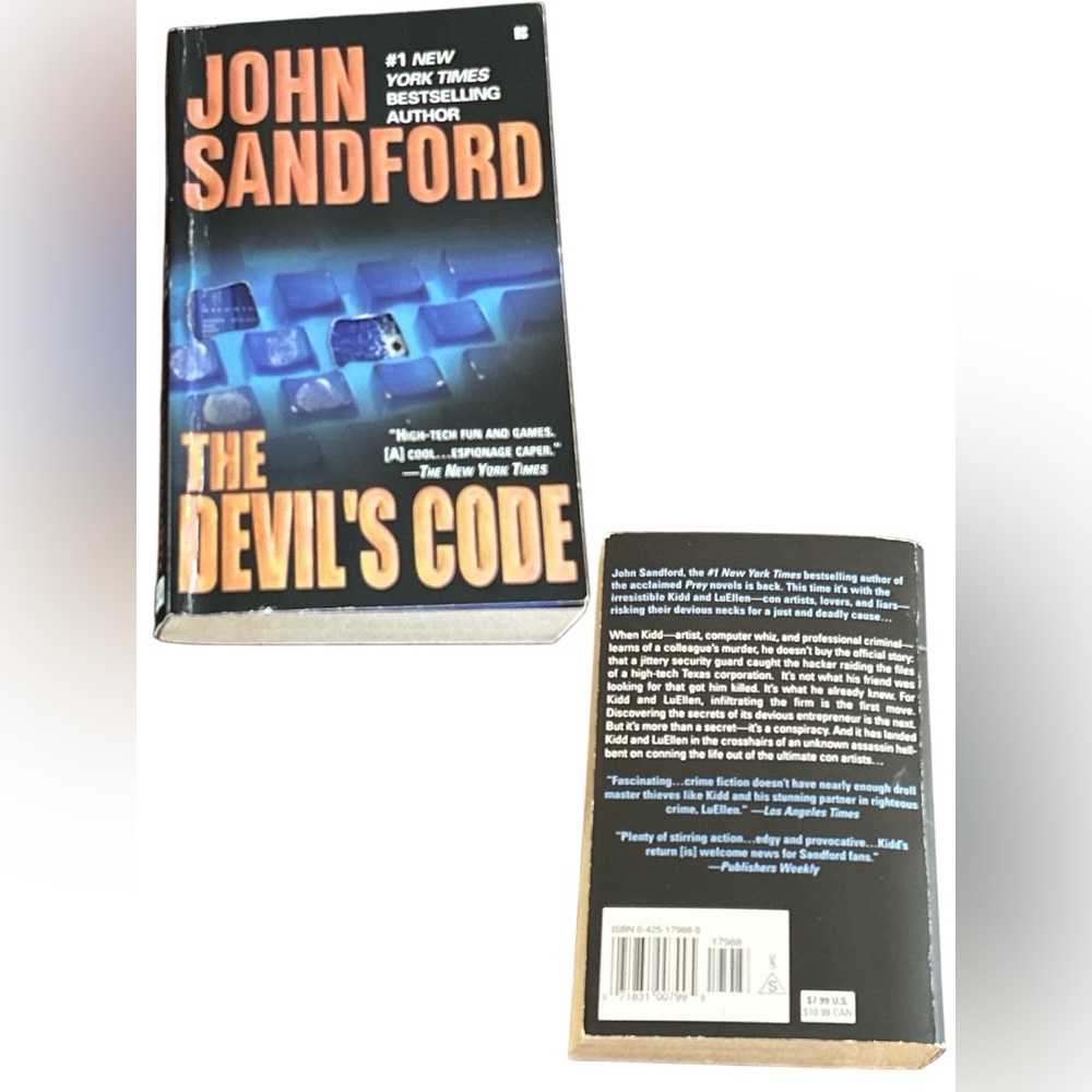 John Sandford The Devil’s Code Paperback Book